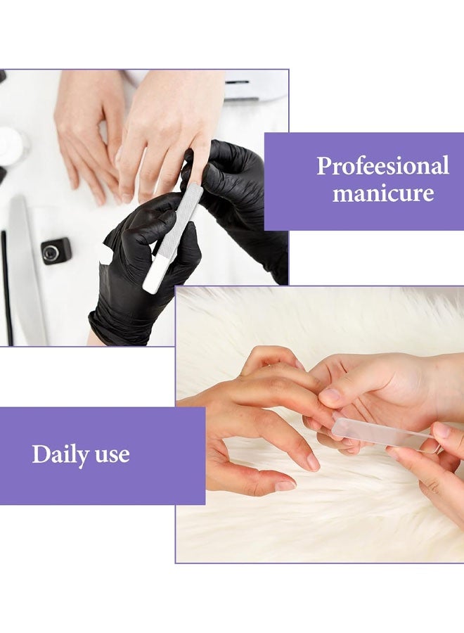 3 قطع من مبارد الأظافر الزجاجية النانوية فائقة النعومة للأظافر الطبيعية مع علبة واقية، لتلميع وتنعيم حواف الأظافر، مناسبة للحوامل والفتيات - Image 5